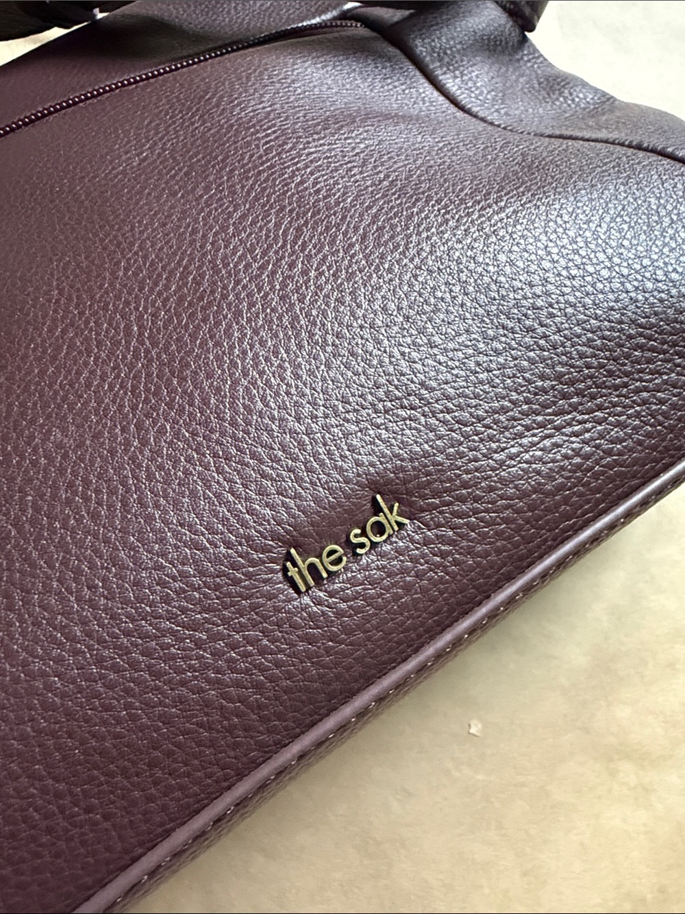 NWOT The Sak Melrose Leather Crossbody Bag Dark Brown Adjustable Strap - Picture 12 of 12